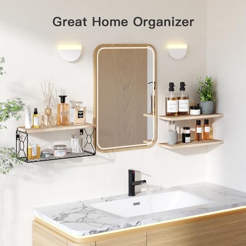 Amada Bathroom Shelves Over Toilet with Storage Basket